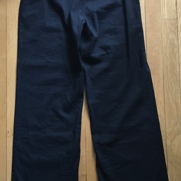 Eileen Fisher black linen blend wide leg pants (8) - Picture 5 of 7